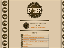 Tablet Screenshot of georgiaboxerclub.com